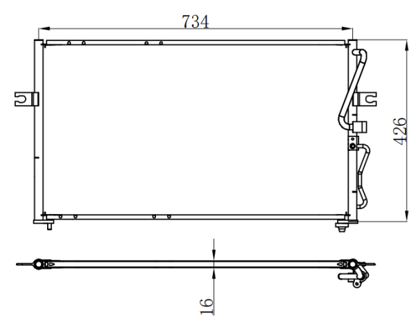 Condenser For HYUNDAIKIA CARNIVAL II (GQ) 2.5 V6 01-