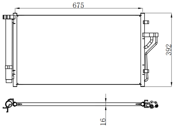 Condenser For HYUNDAIIX35 (LM) 2.0 i 16V 09-