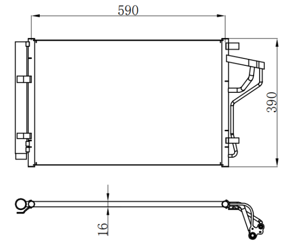 Condenser For HYUNDAIKIA FORTE 起亚 福瑞迪