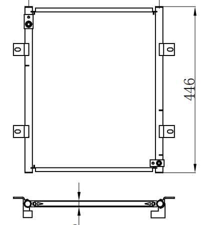 Condenser For HYUNDAI20-7 挖机