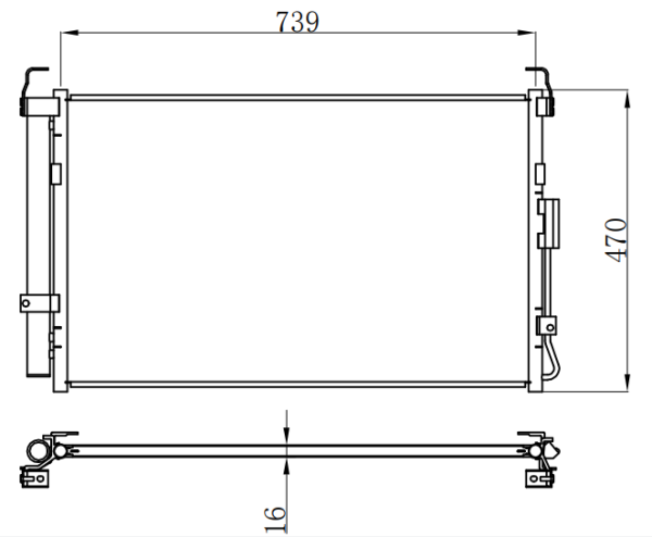 Condenser For HYUNDAIKIA SEDONA 圣多娜 BASE V6 3.8L 07-10