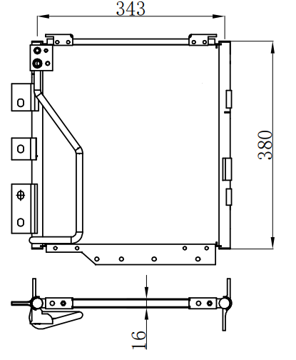 Condenser For HYUNDAIMIGHTY