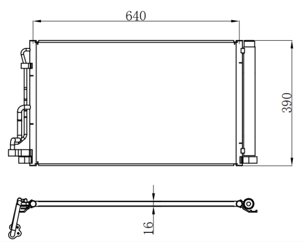 Condenser For HYUNDAIELANTRA 悦动