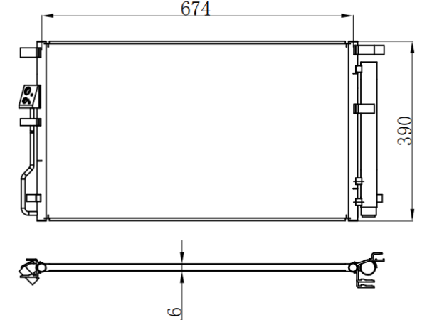 Condenser For HYUNDAITUCSON LX 途胜 16-
