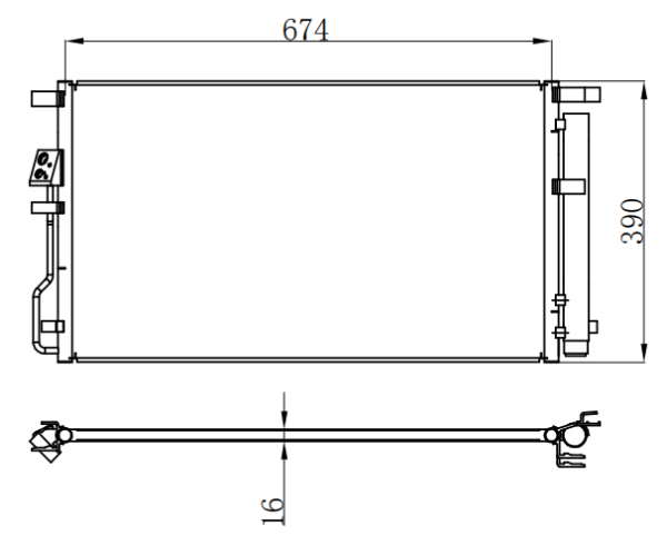 Condenser For HYUNDAITUCSON LX 途胜 16-
