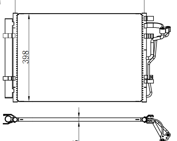 Condenser For HYUNDAIHyundai Sonata Ix25