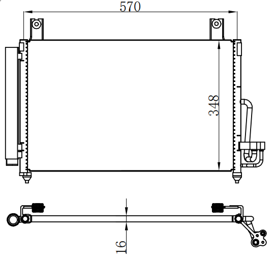 Condenser For HYUNDAICHEVROLET EPICA 06-