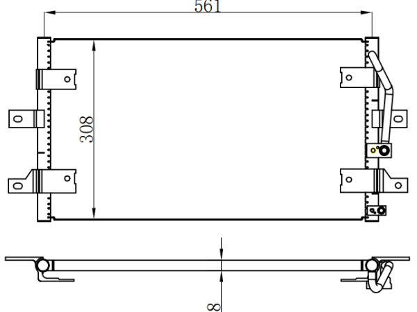 Condenser For HYUNDAI PORTER (H-100) 00-03