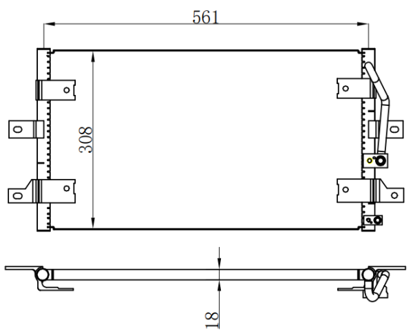 Condenser For HYUNDAI PORTER (H-100) 00-03