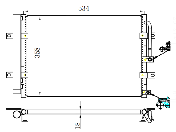 Condenser For HYUNDAIPORTER (H-100) 04-15