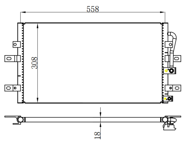 Condenser For HYUNDAIPORTER (H-100) 96-99