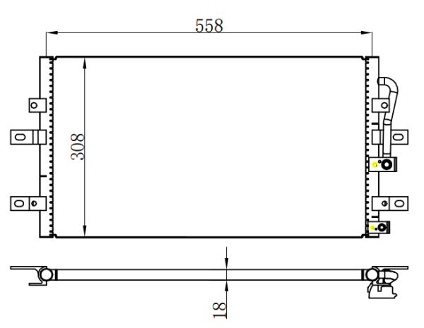 Condenser For HYUNDAIPORTER (H-100) 96-99