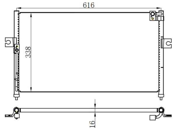 Condenser For HYUNDAI LIBERO 皮卡 00-07