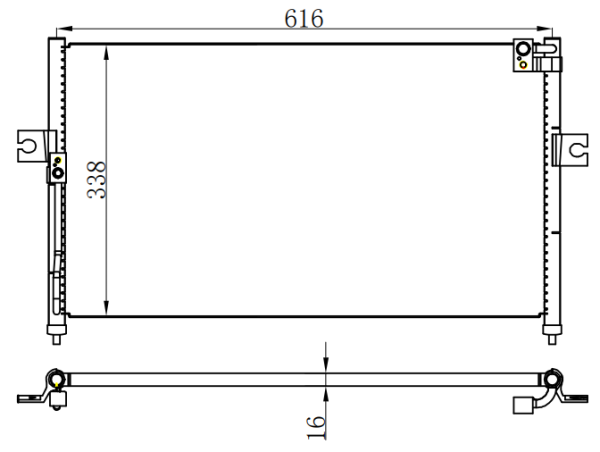 Condenser For HYUNDAI LIBERO 皮卡 00-07