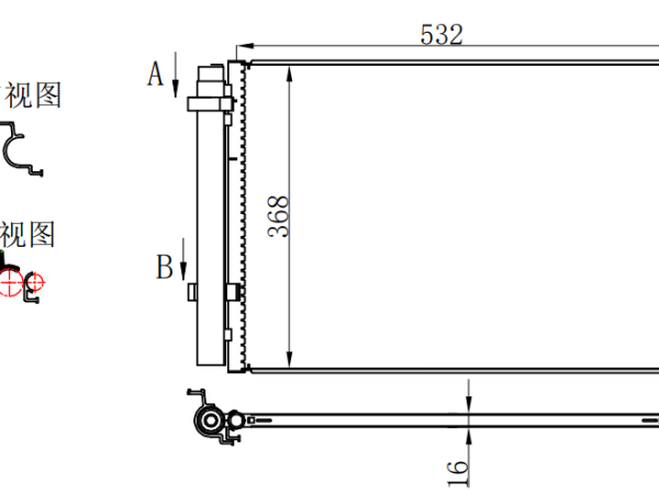 Condenser For HYUNDAIAccent 18-