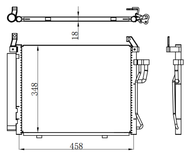 Condenser For HYUNDAI现代I10