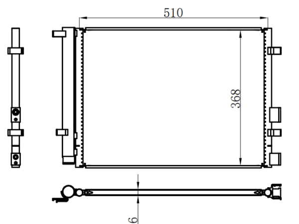 Condenser For HYUNDAIHyundai i20 09-15