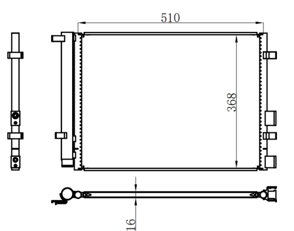 Condenser For HYUNDAIHyundai i20 09-15