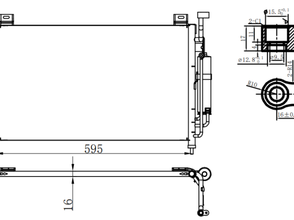 Condenser For MAZDA M2 / Ford Fiesta