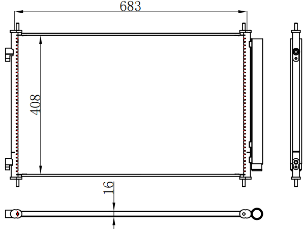 Condenser For MAZDA MAZDA CX-9 07-