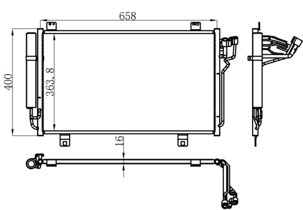 Condenser For MAZDA 昂克赛拉