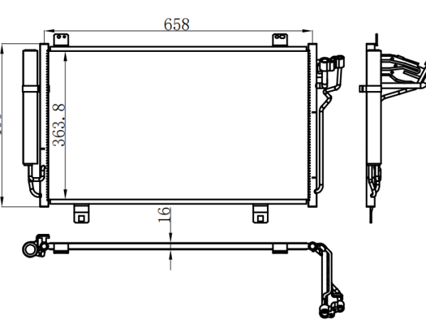 Condenser For MAZDA 昂克赛拉