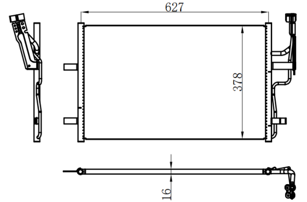 Condenser For MAZDA  Mazda 3 I L4 
MAZDA 3 (BK) 1.4 i 16V 
MAZDA 5 (CR)  2.0 i 16V