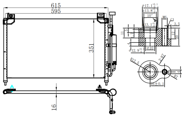 Condenser For MAZDA 马自达 2 GS L4 1.5L
