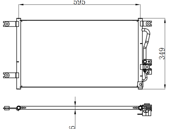 Condenser For MITSUBISHIL 200 2.0I 16V 96-