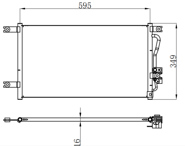 Condenser For MITSUBISHIL 200 2.0I 16V 96-