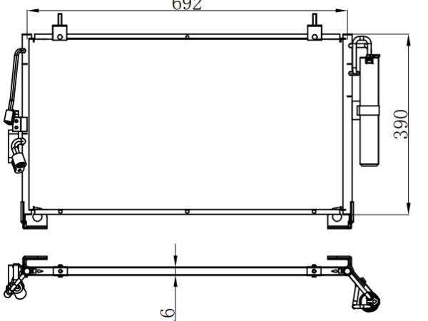 Condenser For MITSUBISHIOUTLANDER