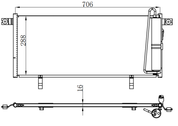 Condenser For MITSUBISHI飞腾 C3