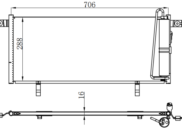 Condenser For MITSUBISHI飞腾 C3