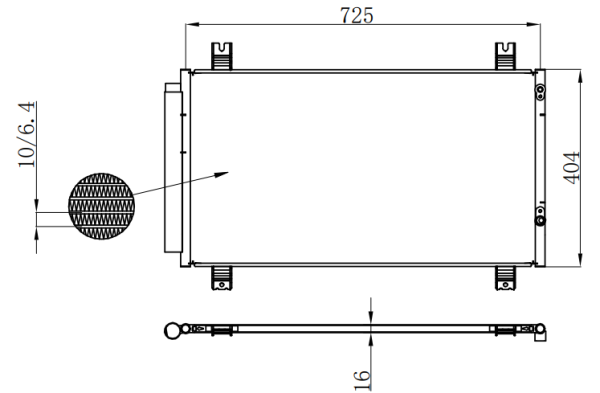 Condenser For MITSUBISHIGRANDIS