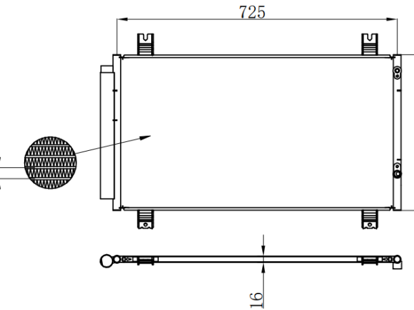 Condenser For MITSUBISHIGRANDIS