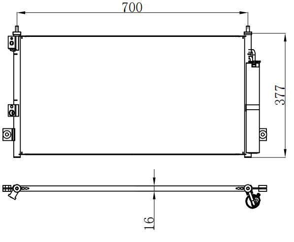 Condenser For MITSUBISHICS6