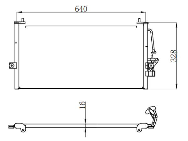 Condenser For MITSUBISHI菱锐 V3
