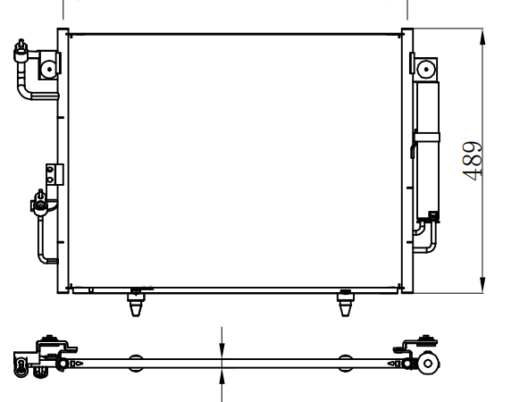 Condenser For MITSUBISHIV73 06-
