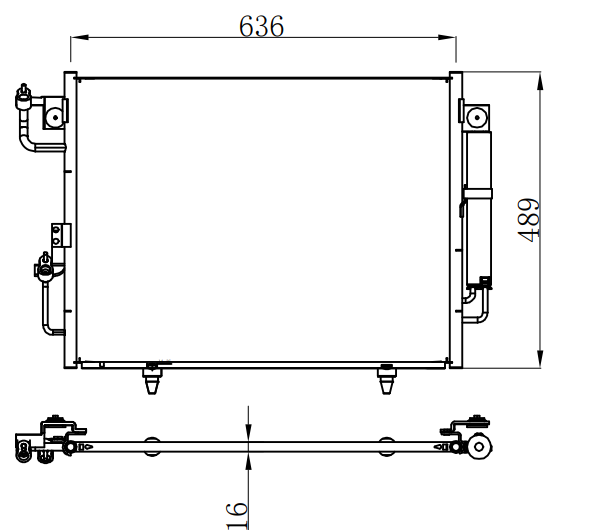 Condenser For MITSUBISHIV73 06-