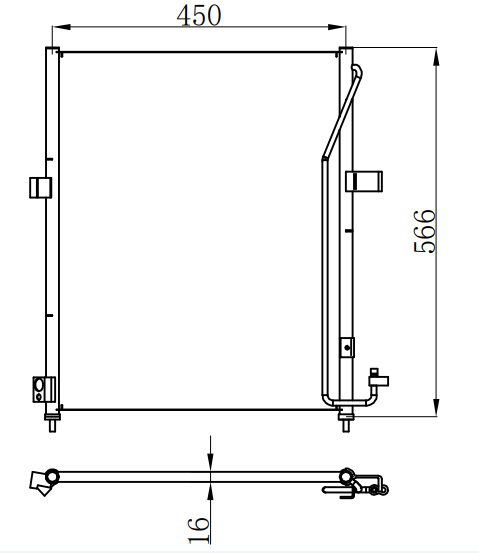 Condenser For MITSUBISHIL200 07'