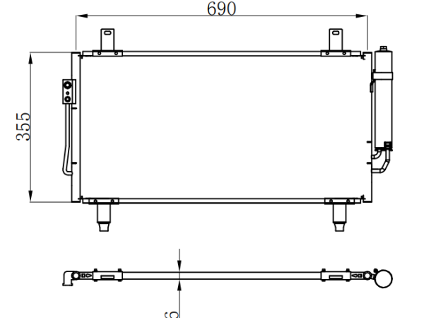 Condenser For MITSUBISHI