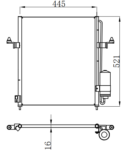 Condenser For MITSUBISHI