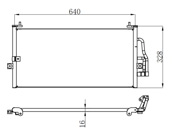 Condenser For MITSUBISHILIONCEL