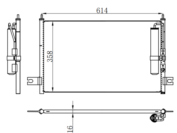 Condenser For MITSUBISHI三菱骑兵 欧四