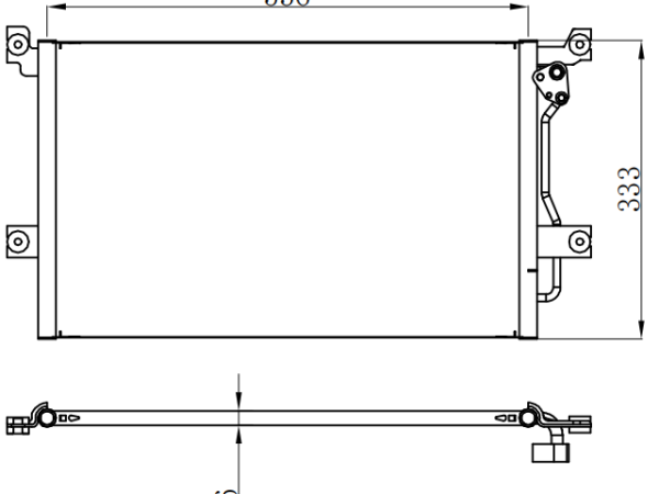 Condenser For NISSAN FENG XING