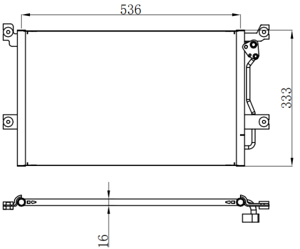 Condenser For NISSAN FENG XING