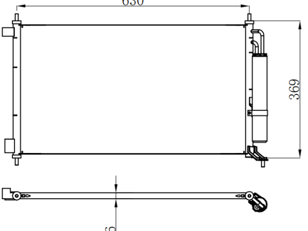 Condenser For NISSAN TIIDA