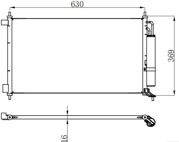 Condenser For NISSAN TIIDA