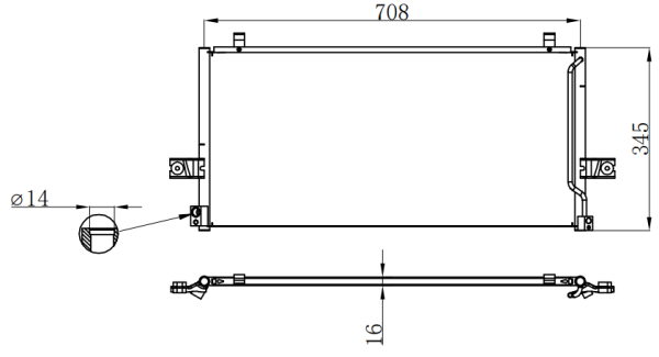 Condenser For NISSAN ALTIMA 93-97