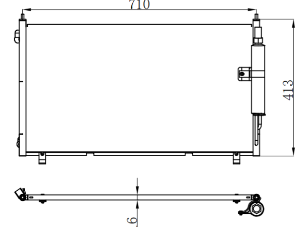 Condenser For NISSAN 帅客